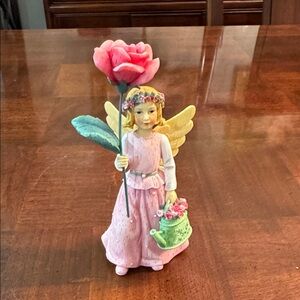 Wildflower Angel Rose for June Fairy Fairies Wings Floral Flowers Figurine